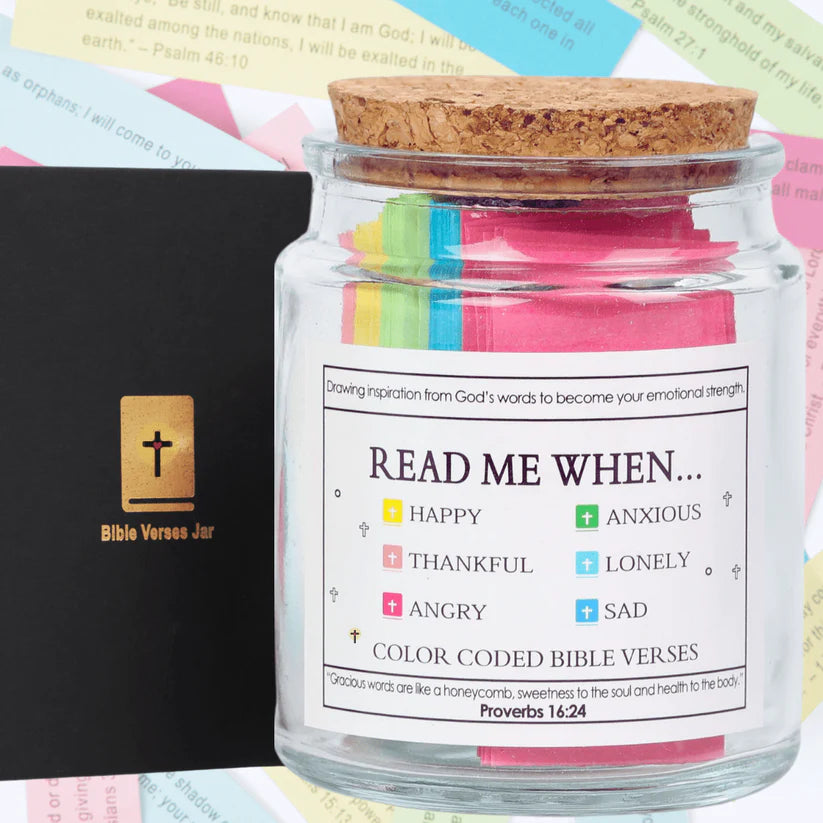 Handmade 90-Day Bible Verses Jar