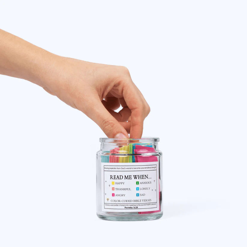 Handmade 90-Day Bible Verses Jar