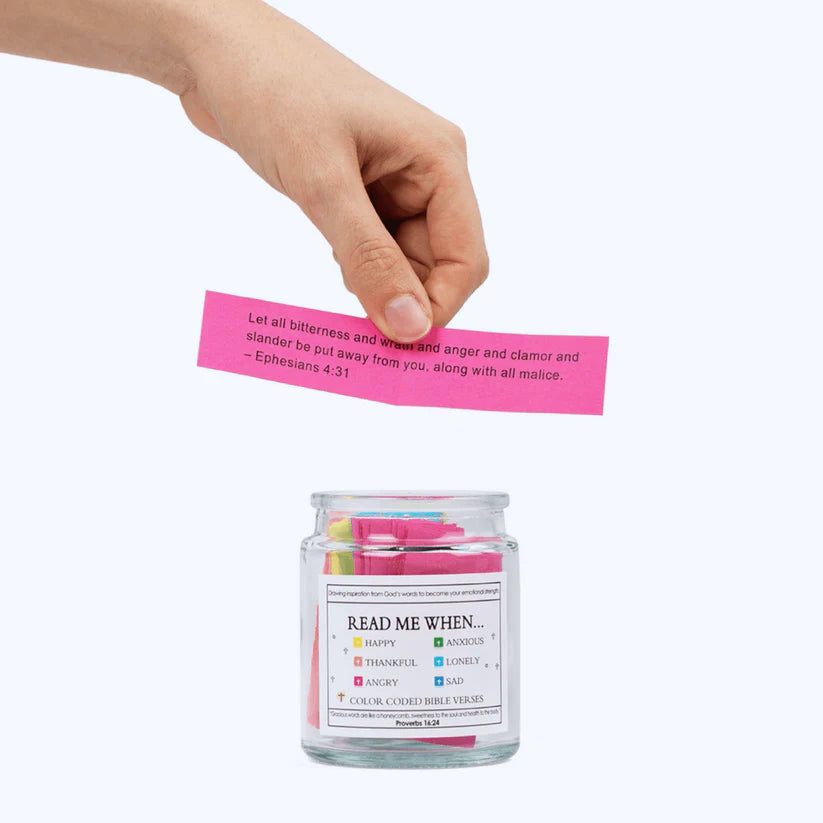 Handmade 90-Day Bible Verses Jar