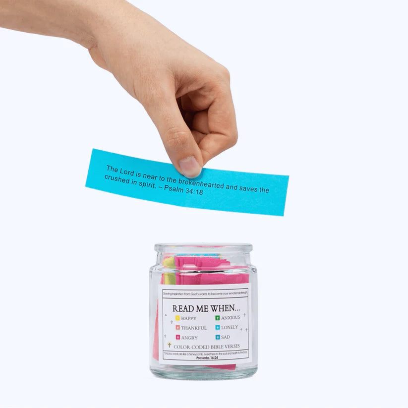 Handmade 90-Day Bible Verses Jar