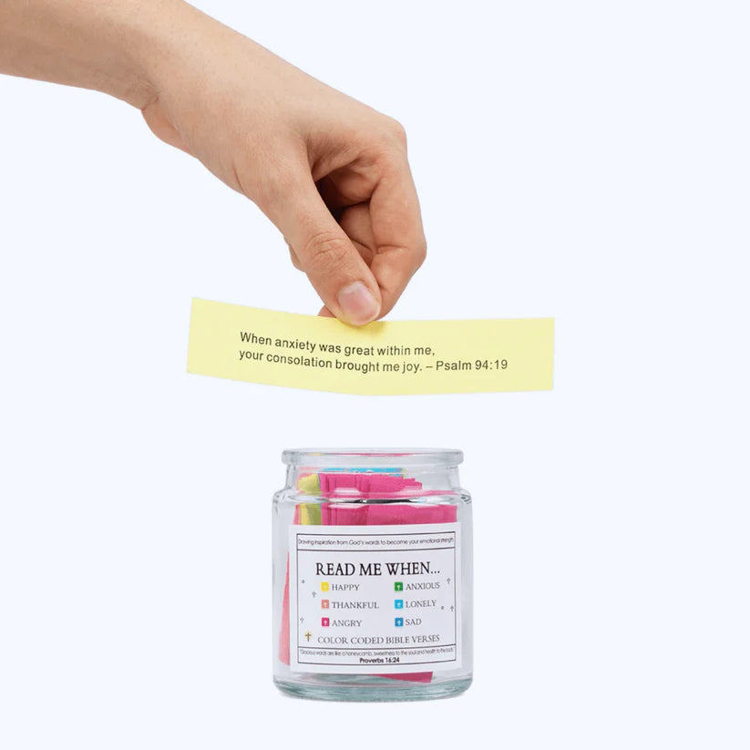 Handmade 90-Day Bible Verses Jar