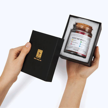 Handmade 90-Day Bible Verses Jar