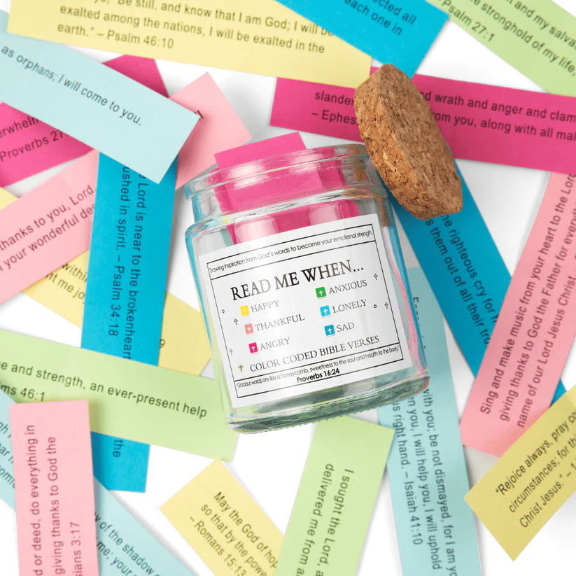 Handmade 90-Day Bible Verses Jar
