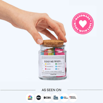Handmade 90-Day Bible Verses Jar