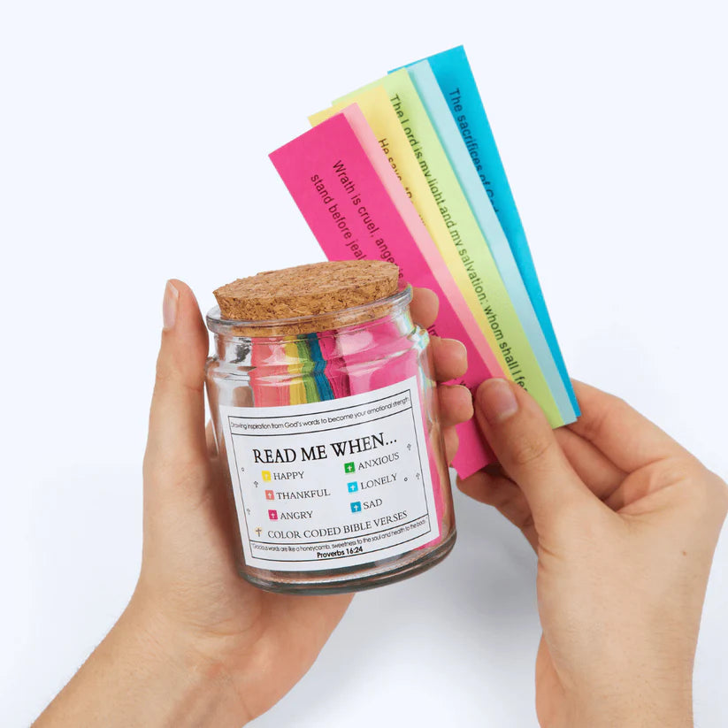 Handmade 90-Day Bible Verses Jar
