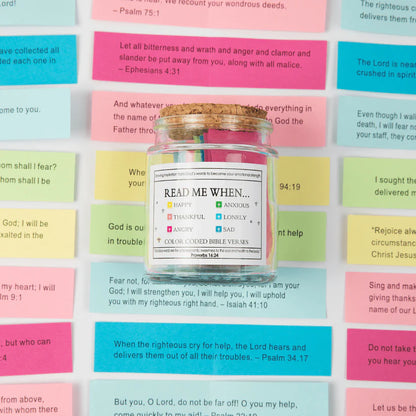 Handmade 90-Day Bible Verses Jar