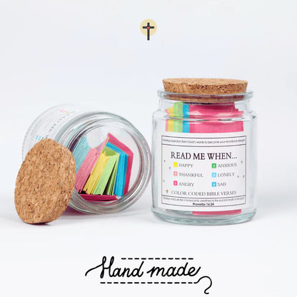 Handmade 90-Day Bible Verses Jar