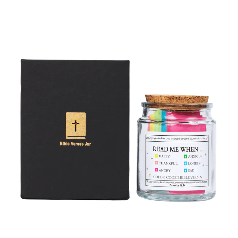 Handmade 90-Day Bible Verses Jar